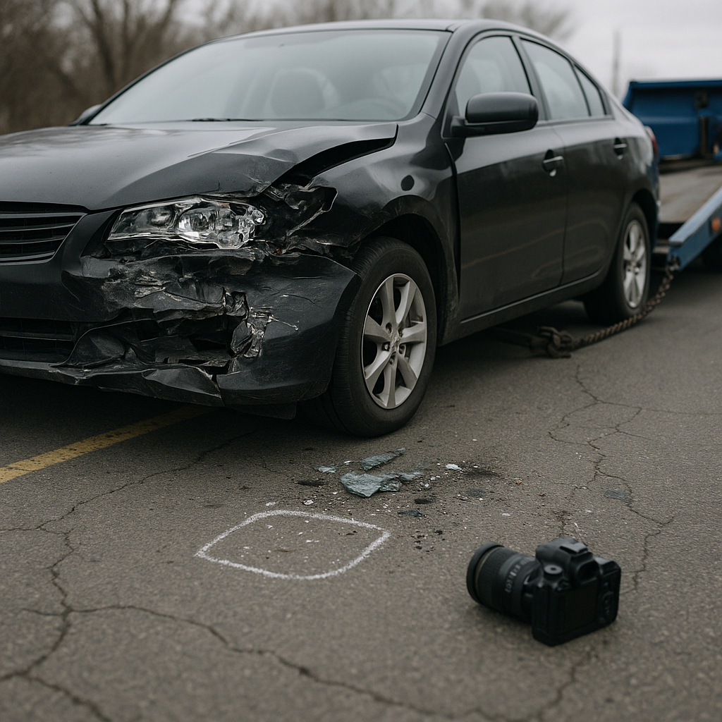 document evidence before towing illustration for How to Document Accident Scene Evidence Before Towing