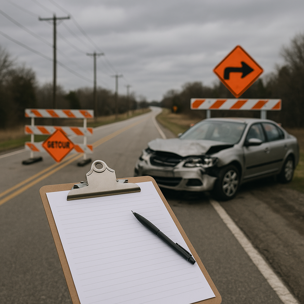 document detours caused by crash illustration for How to Document Detours Caused by the Crash