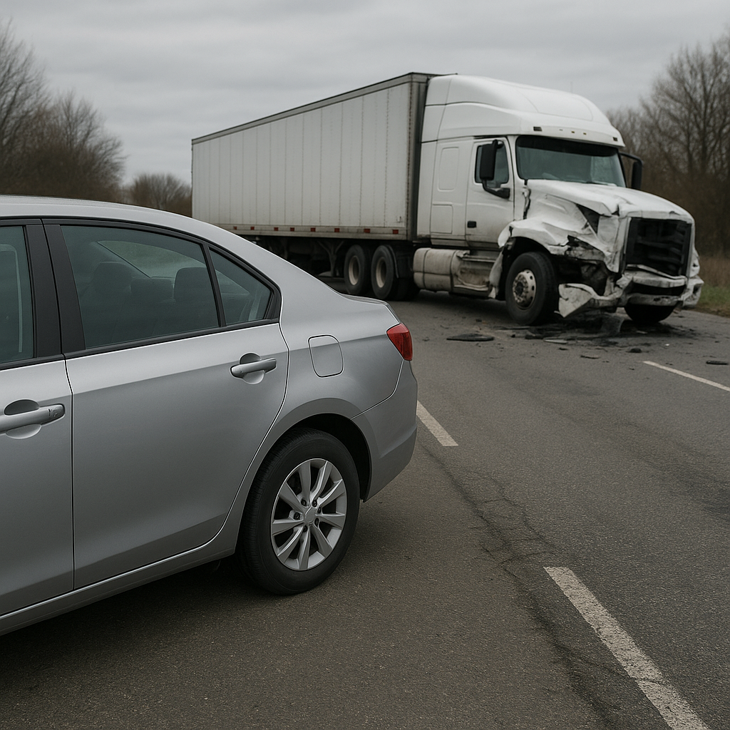 Illustration of Rental Car After Truck Accident: How They Typically Work