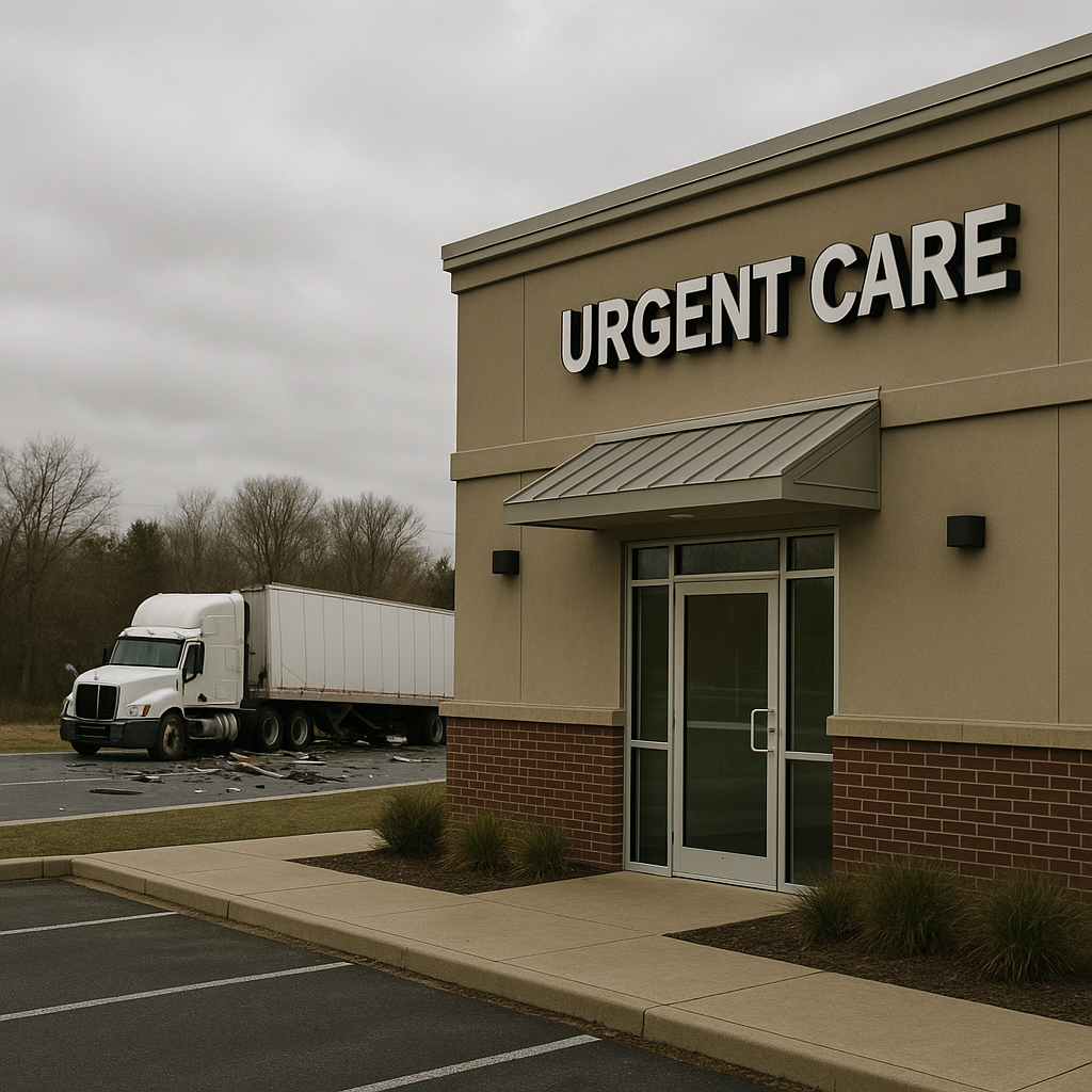 urgent care after truck crash illustration for What to Expect at Urgent Care After a Truck Crash