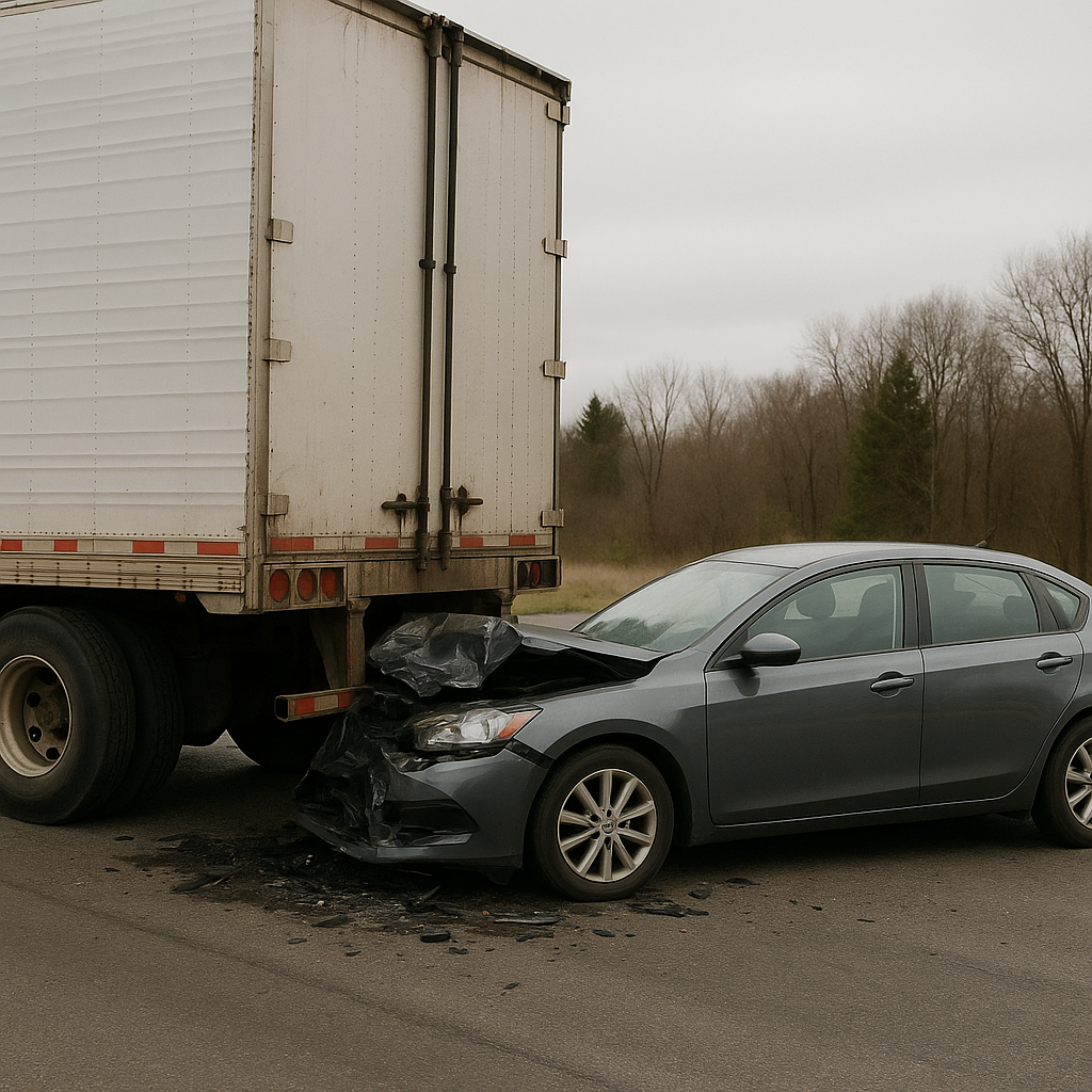 adrenaline first day semi truck crash illustration for Why Adrenaline Affects the First Day After a Semi Truck Crash